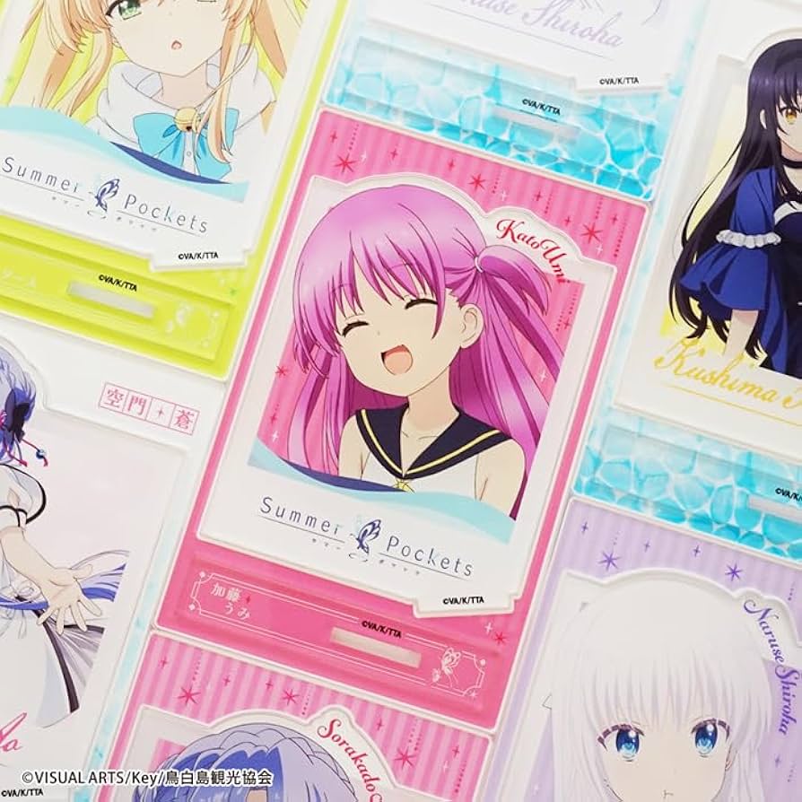 summer pockets　グラッテ　アクリルコースター　コンプセット summer pockets グラッテ アクリルコースター コンプセット